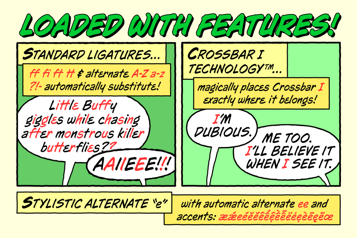 Omniscient - comic book narrator, a Handwritten Font by Comicraft Fonts (Photo 4 of 5)