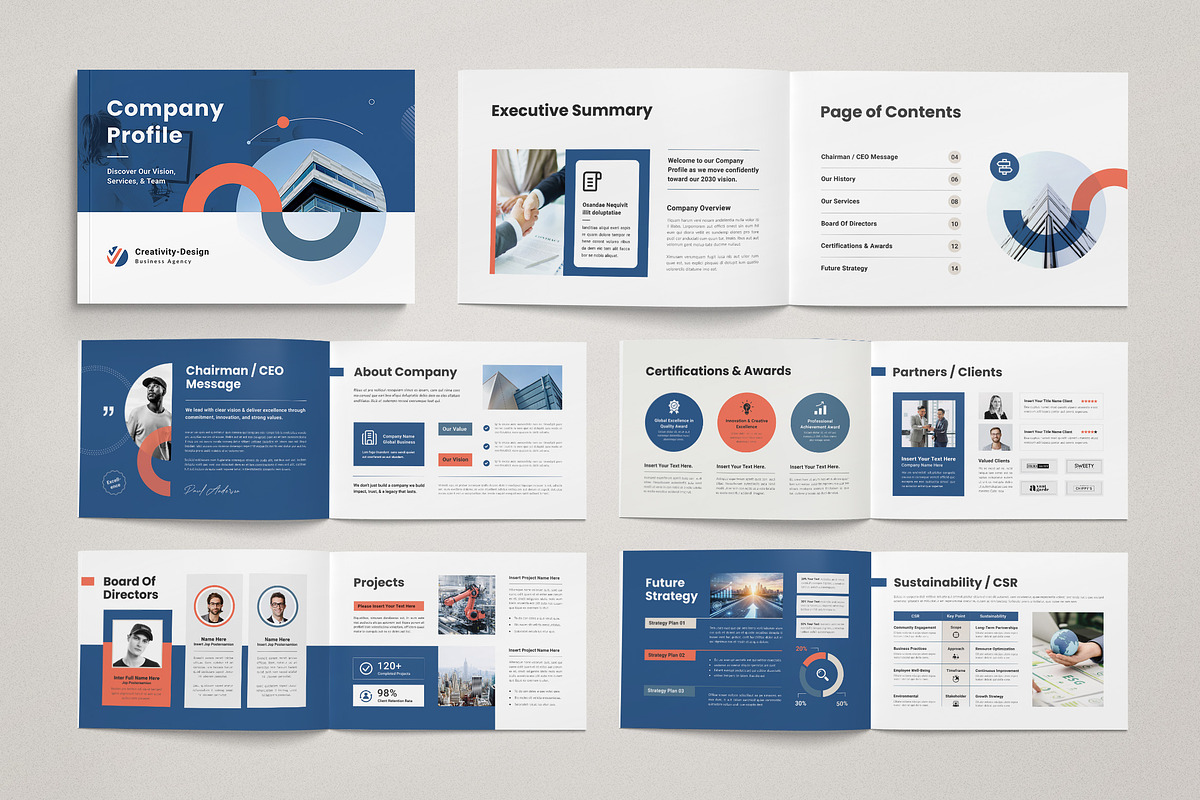 Company Profile Template, a Brochure Template by Creativity-Design (Photo 1 of 7)
