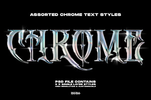 Chrome Metal Text Styles