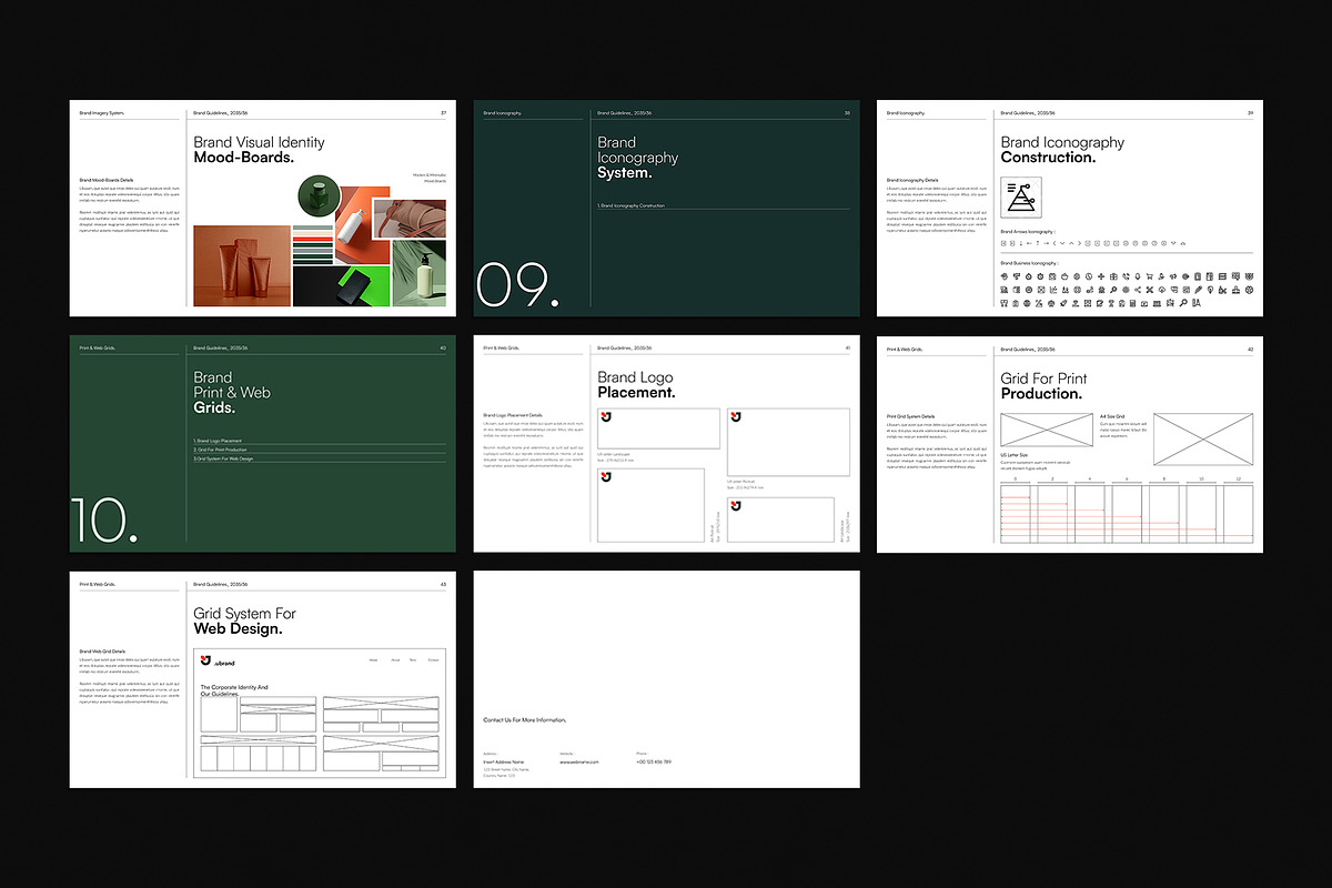 Brand Guidelines Presentation Layout, a Presentation Template by DesignCrest (Photo 20 of 21)