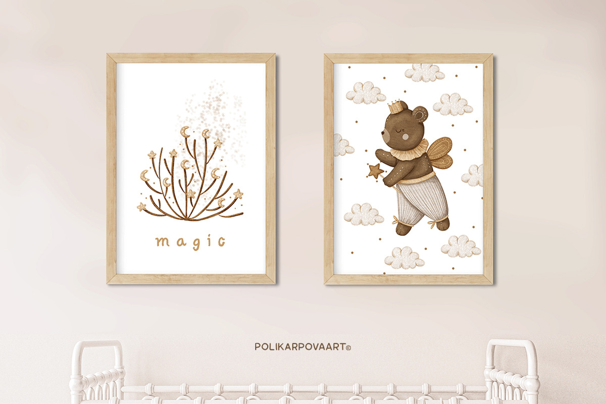 Magic Nursery. Baby collection, an Animal Illustration by polikarpovaart (Photo 4 of 11)