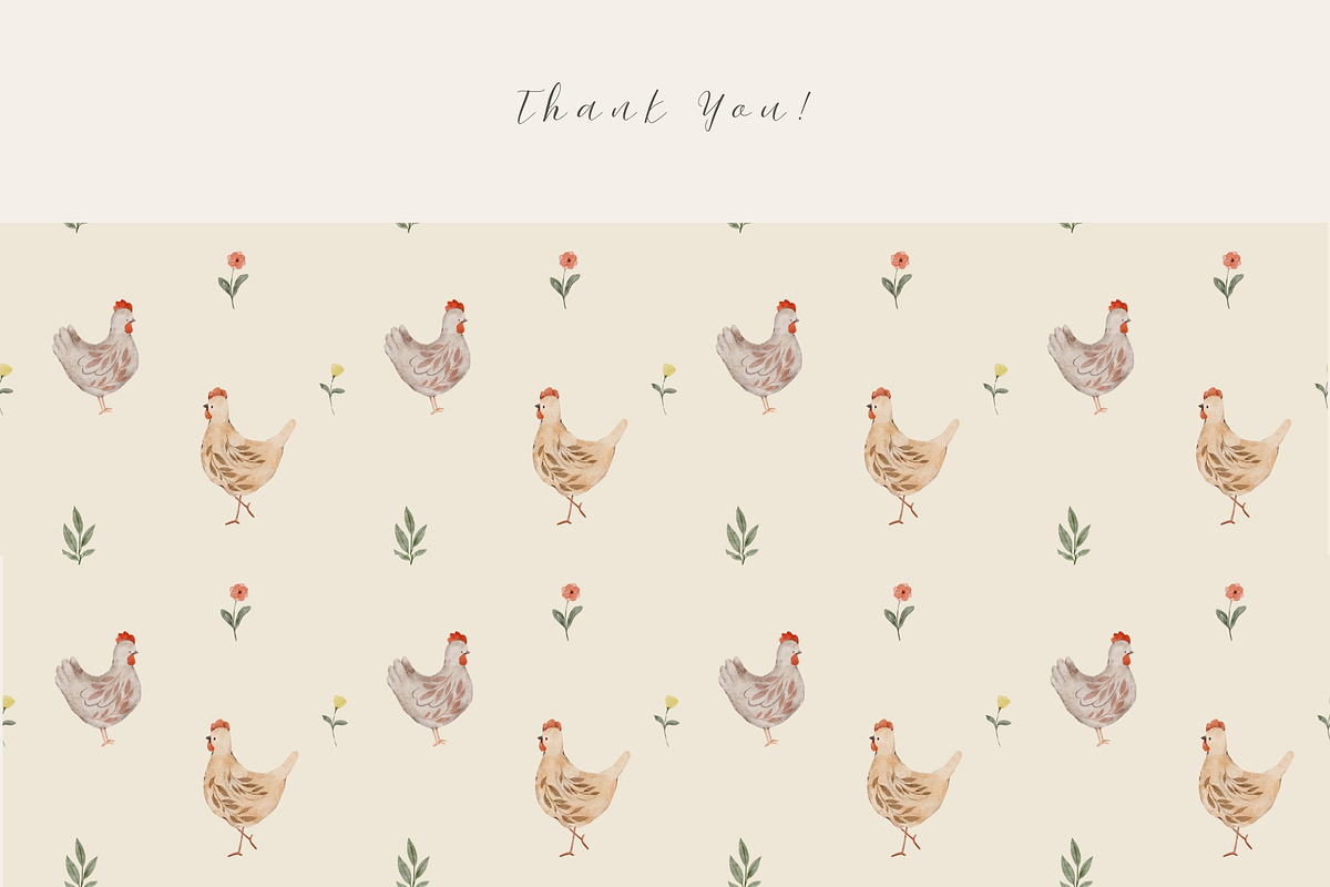Watercolor Chickens Collection, an Animal Illustration by Jenteva Art (Photo 18 of 18)