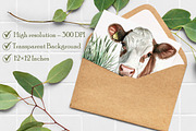 Watercolor Cow Clipart, an Illustration by Libby Wishes (Thumbnail 6 of 7)