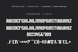 Jempron Font Bundle