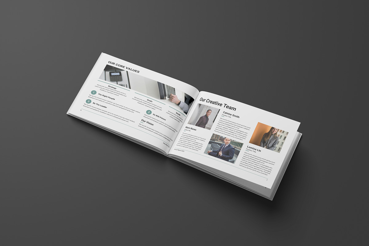 Annual Report Template Landscape preview 7