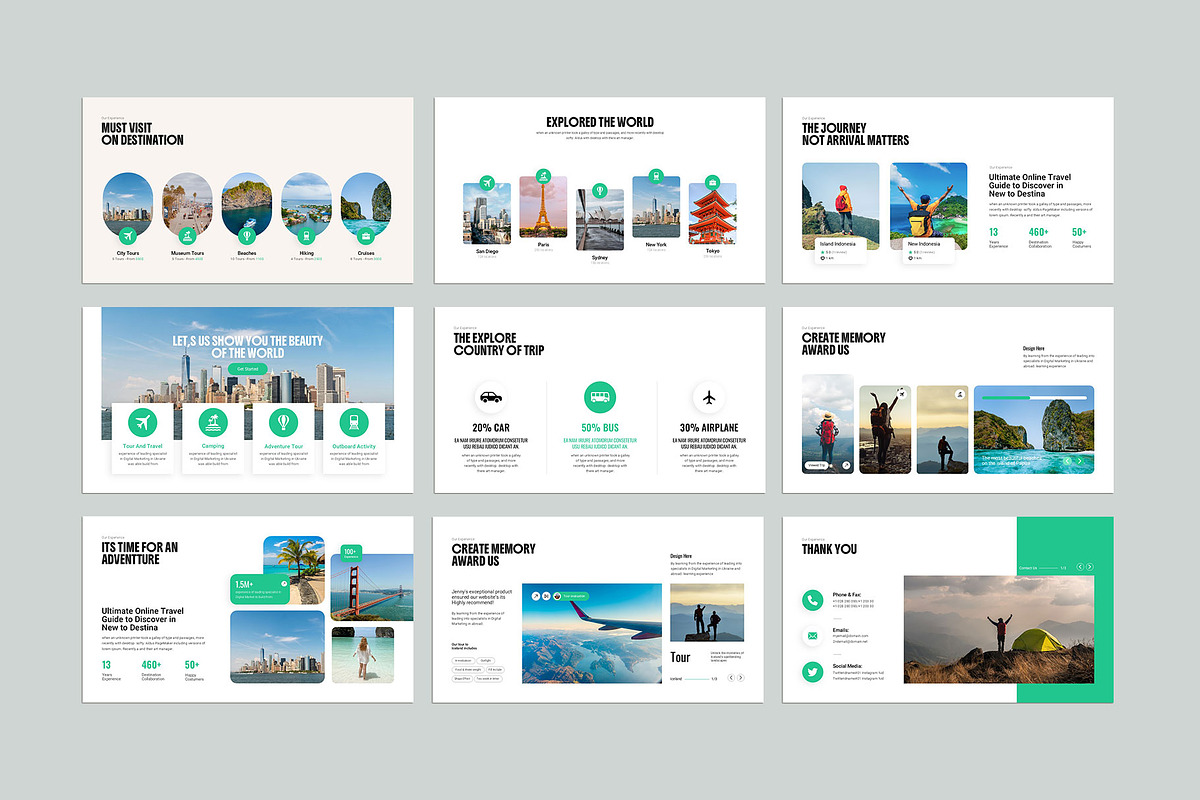 Travel Agency Presentation, a Presentation Template by KreateTribe (Photo 4 of 5)