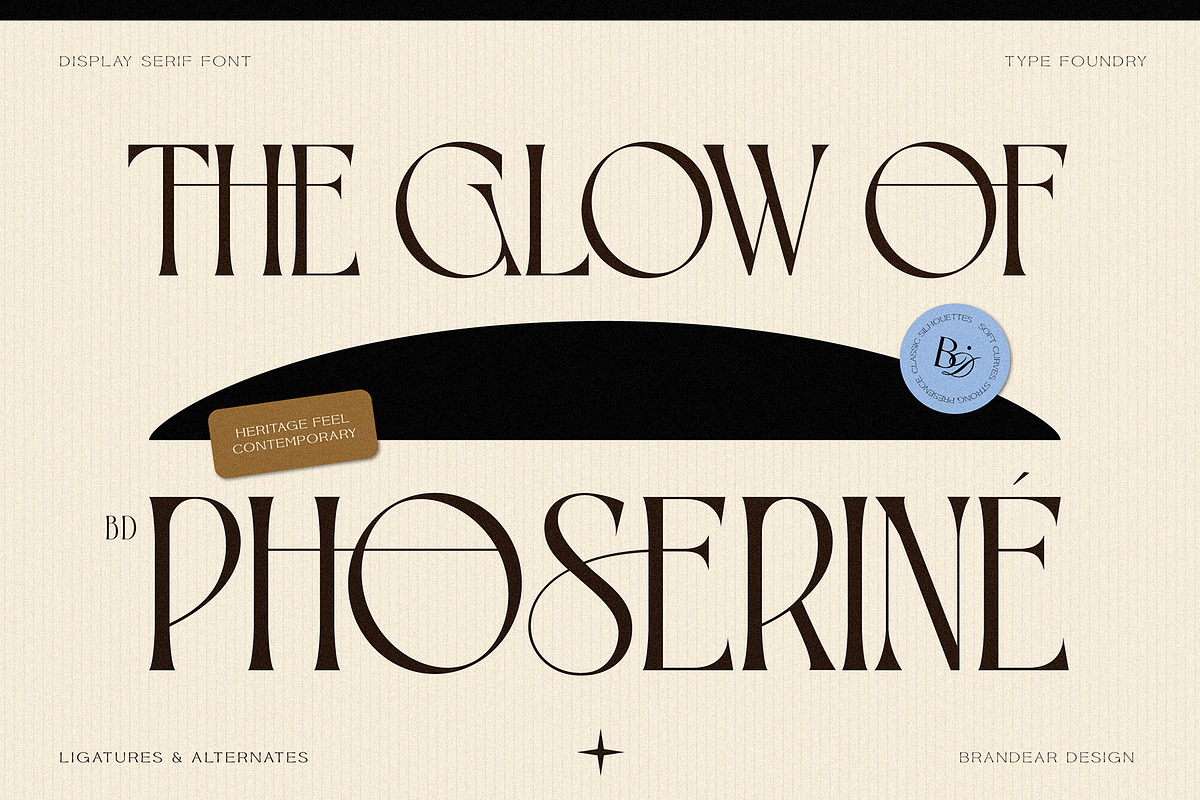 BD PHOSERINÉ | Display Serif, a Serif Font by Brandear Design (Photo 1 of 23)