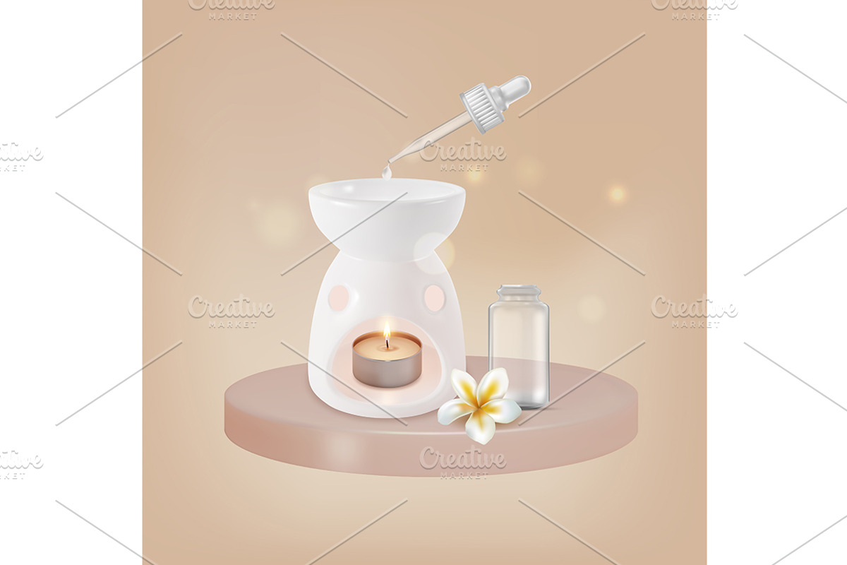 3d Aromatherapy Concept Element Set, an Object Graphic by Bigmouse_art (Photo 6 of 9)