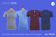 AA TR301 - Womens blank t-shirt set, a Shirt Mockup by Clothing Templates (Thumbnail 3 of 3)