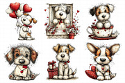 Whimsical Valentine Dog Clipart, an Illustration by Daily.Designs (Thumbnail 5 of 7)