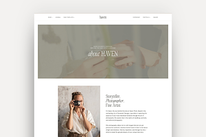 Haven Photography WordPress Theme