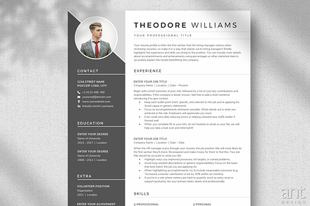 Modern Resume Template - Theodore