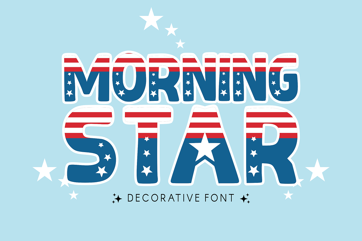 Morning Star - Display Font, a Font by KiddoGlyphs Studio (Photo 1 of 3)