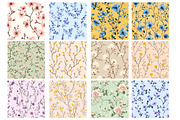 Victorian Floral Seamless Pattern, a Pattern Graphic by Design Market (Thumbnail 2 of 4)