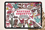 Procreate Stamps Western Coquette, a Brushes & More by Brush Lab (Thumbnail 1 of 7)