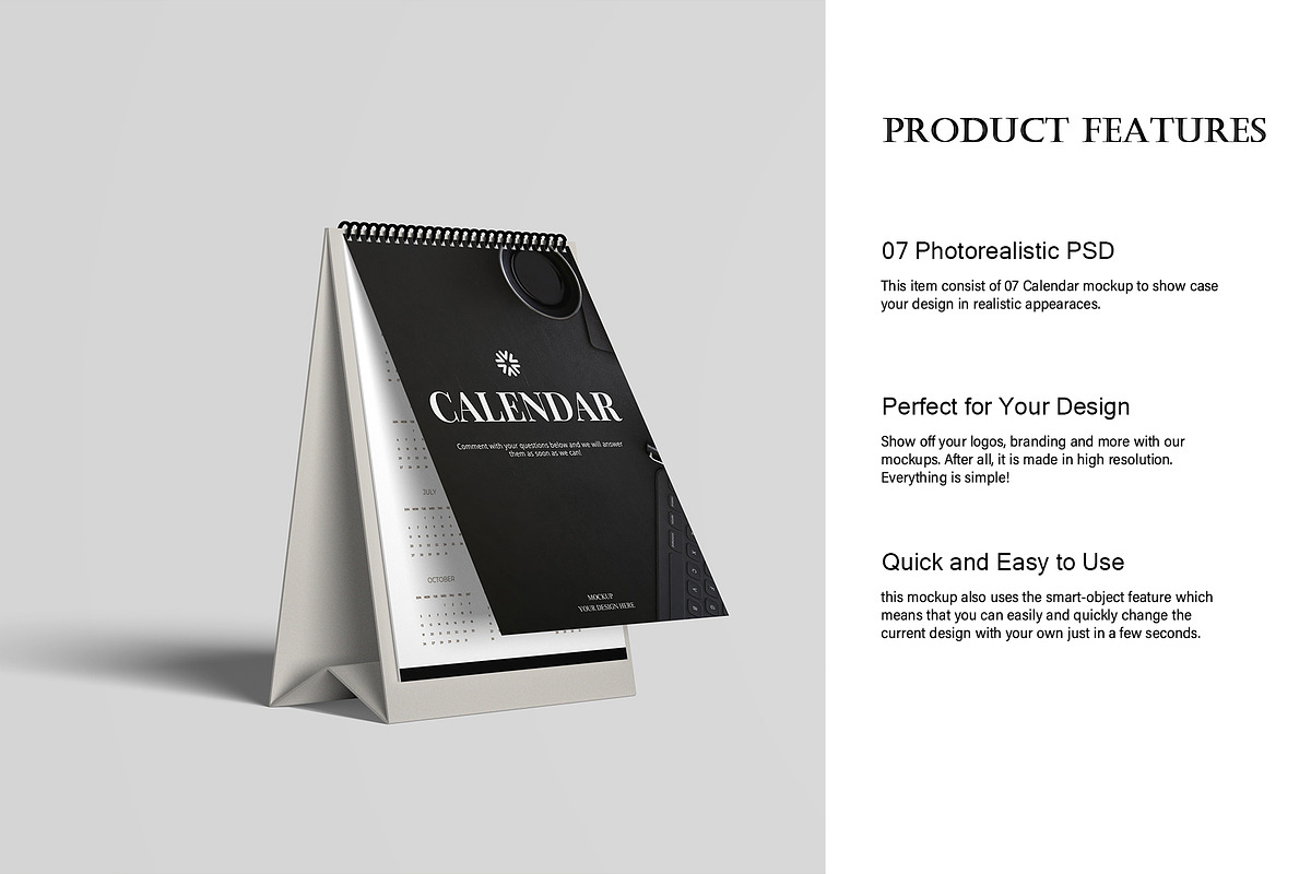 Calendar Mockup, a Books & Magazine Mockup by Lxadesign (Photo 5 of 10)