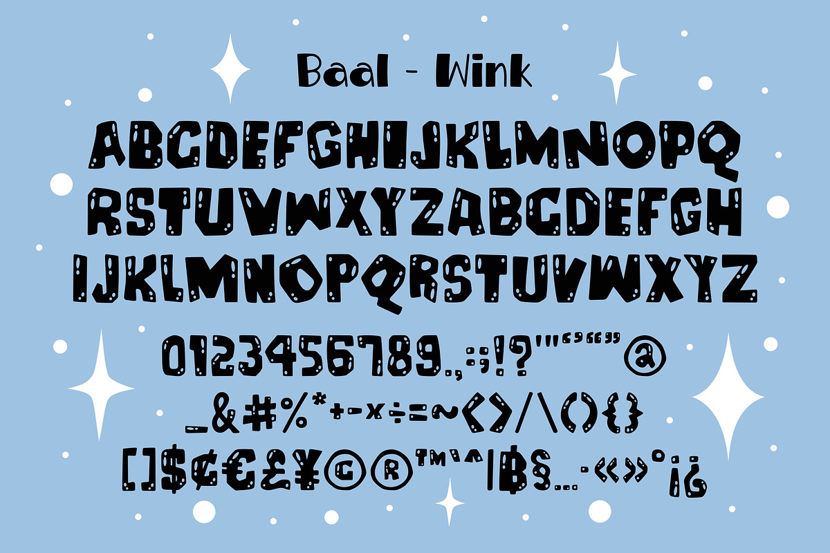 Baal OTF, a Symbol Font by DREAMs Soul G. (Photo 5 of 7)