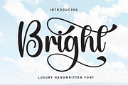 Bright | Script Font, a Handwritten Font by Scratchones (Thumbnail 1 of 9)