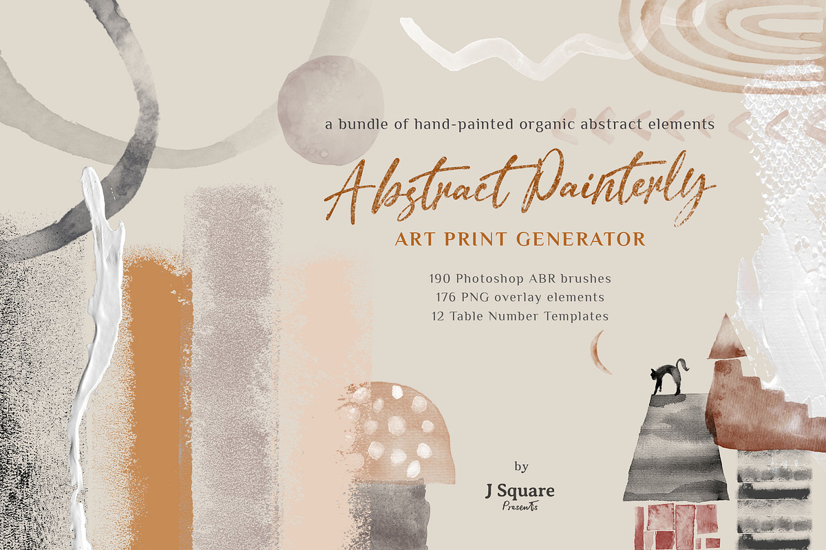 Abstract Watercolor PSD Brushes, a Brush Add-On by JSquarePresents (Photo 2 of 8)