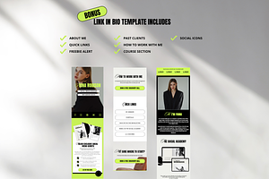 Bold Website Template Bundle Canva