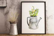 Gardening. Watercolor set, a Decorative Illustration by Maria's little shop (Thumbnail 6 of 9)