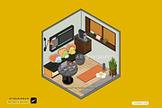 Procreate Isometric Room Brush Pack, a Brush Add-On by Artbykimmyw (Thumbnail 7 of 18)