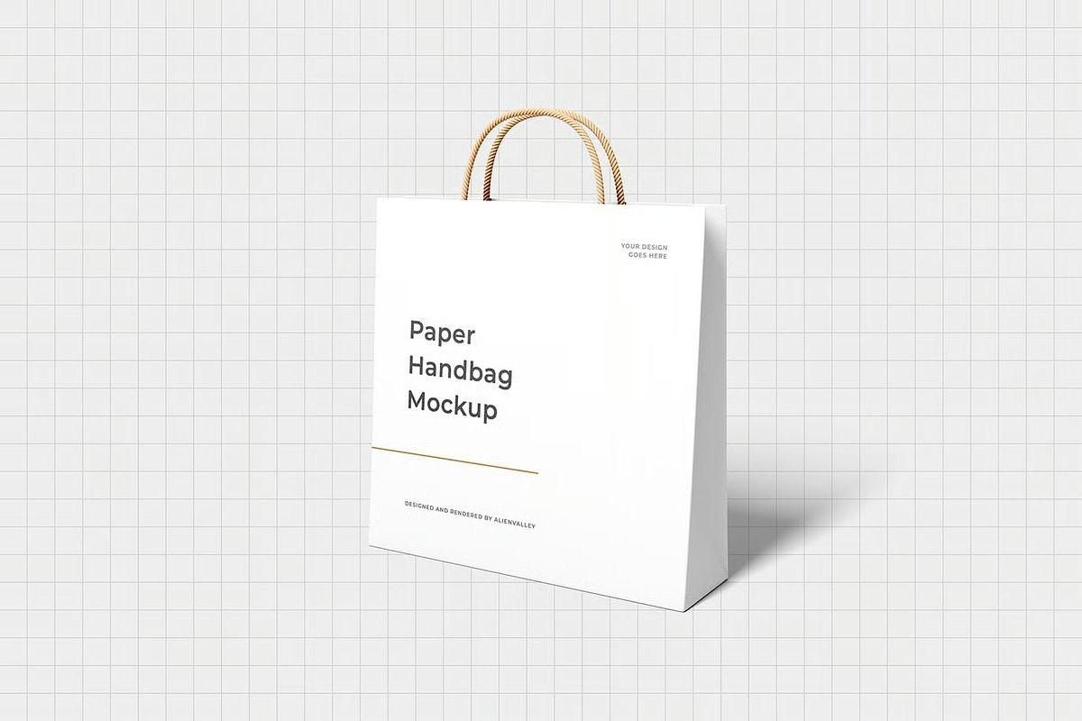 Shopping Bag Mockup, a Packaging Mockup by zpackcreative (Photo 3 of 4)