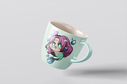 Chibi Halloween Mermaid Edition, an Illustration by vectstudio (Thumbnail 2 of 3)