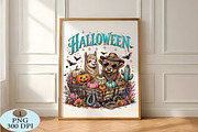 Highland Cow & llama Wagon PNG, a Seasonal Illustration by Daily.Designs (Thumbnail 5 of 5)