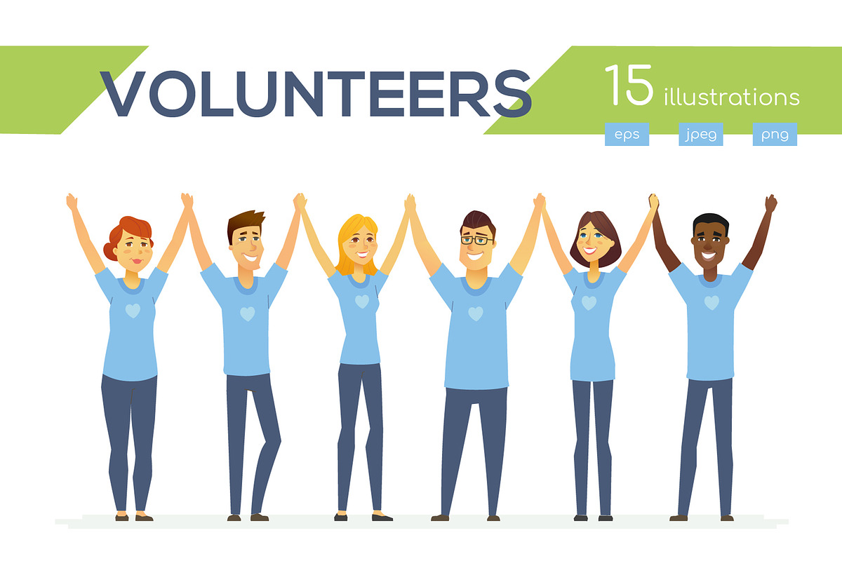 Volunteers - set of illustrations, an Animal Illustration by Boyko Pictures (Photo 1 of 9)
