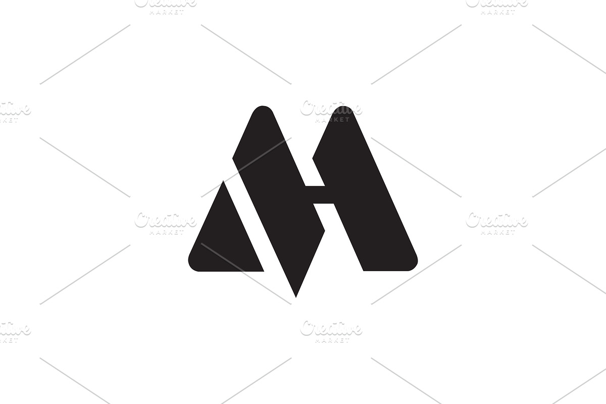 MH HM Logo, a Branding & Logo Template by Creative_Graphic
