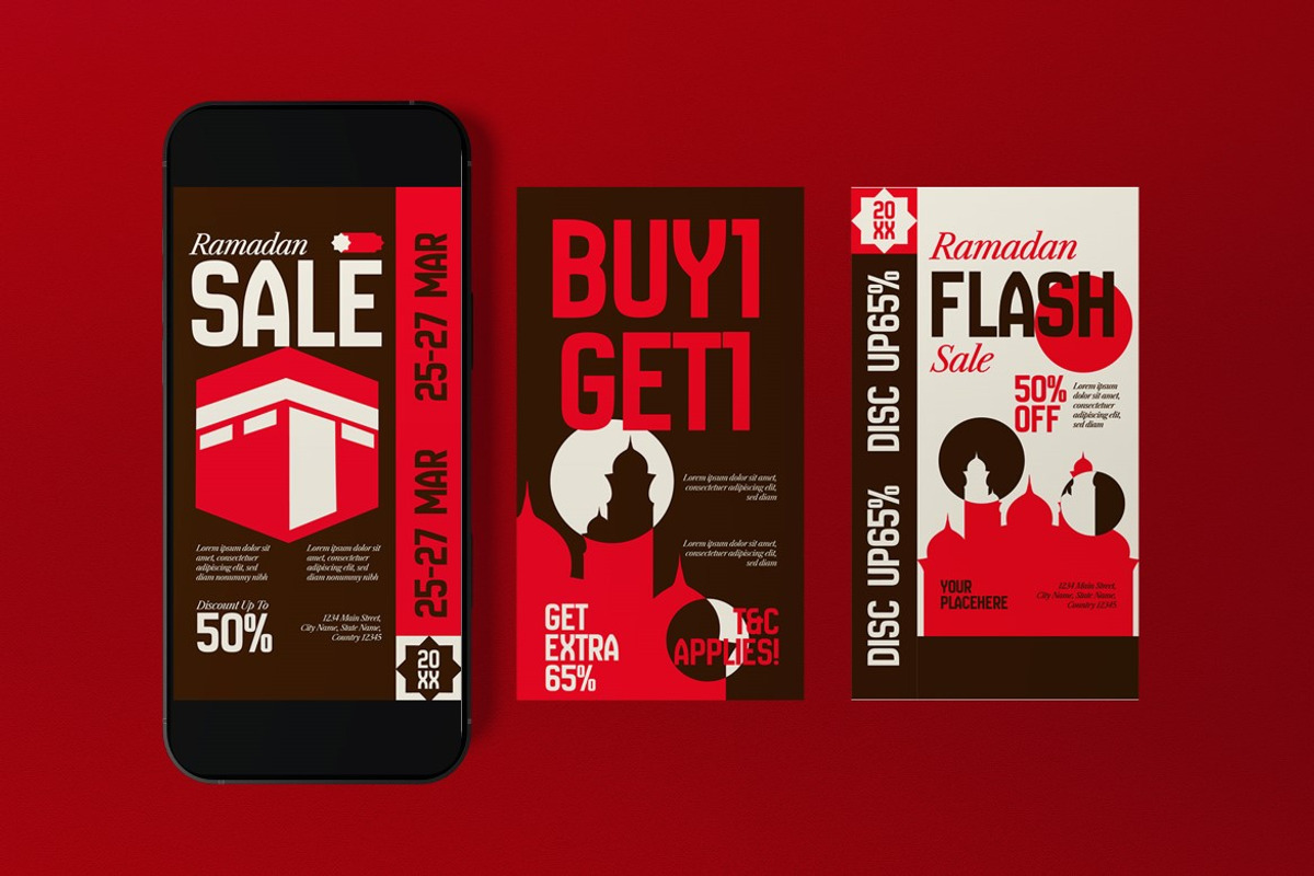 Brown Ramadan Sale Instagram Set, a Social Media Template by graphicook (Photo 3 of 3)