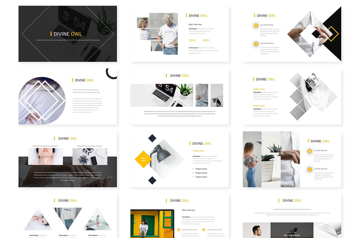 Divine Owl - Google Slides Template, a Presentation Template by AQR Studio