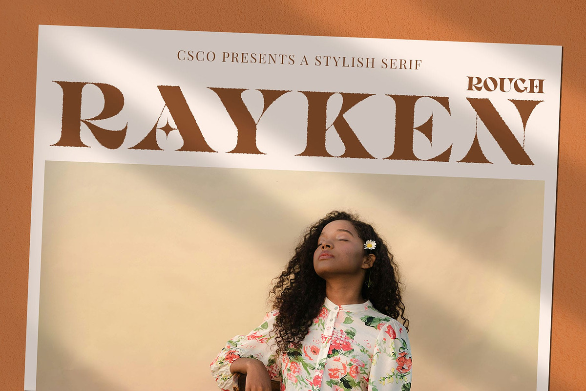 Rayken Rough, a Serif Font by Craft Supply Co. (Photo 1 of 8)