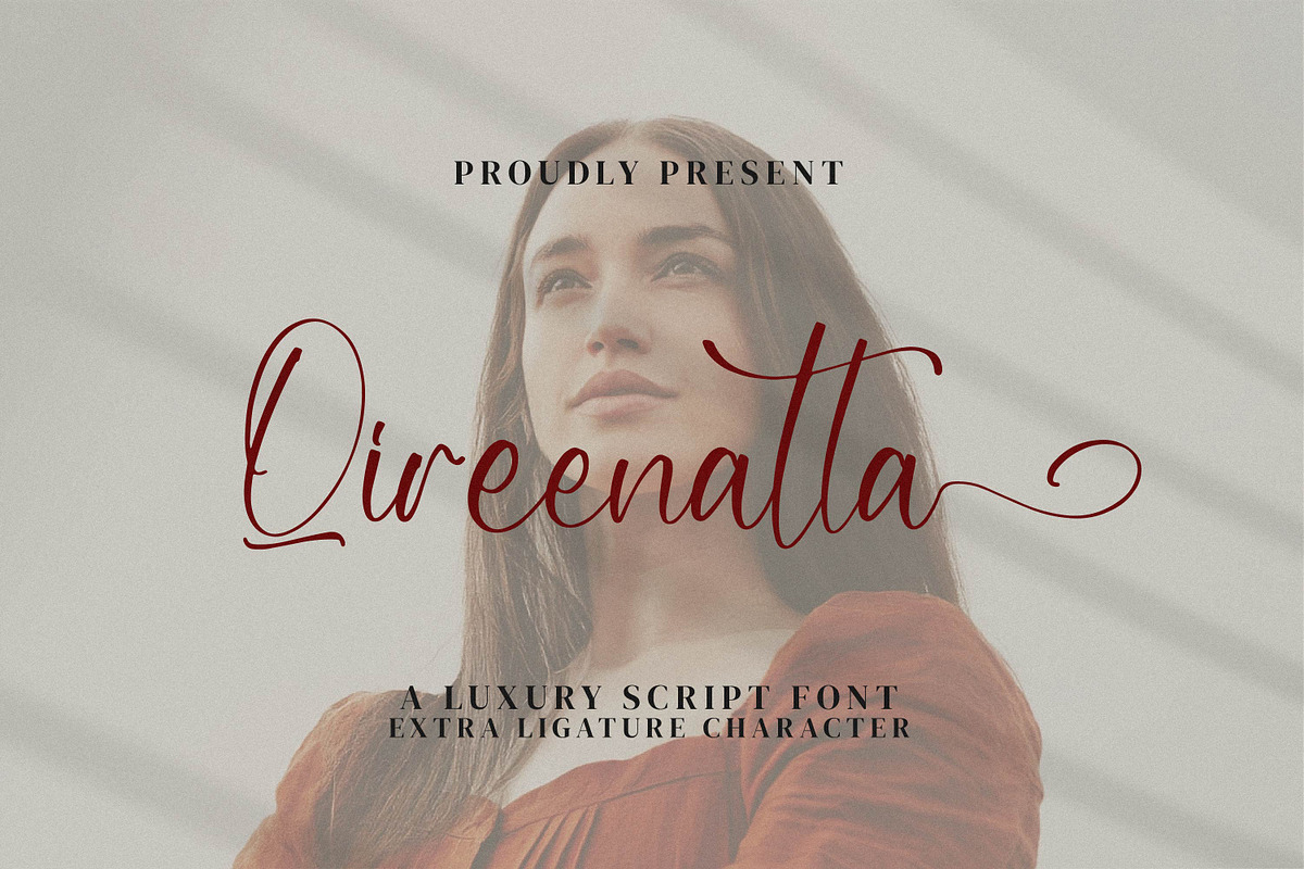 Qireenatta, a Script Font by Integritype Studio (Photo 1 of 15)