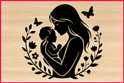 30 Mother Love Silhouette Bundle, a Person Illustration by Artivon (Thumbnail 2 of 4)
