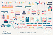 It's My Party Element Pack, an Illustration by Studio Cien Epochs (Thumbnail 2 of 4)