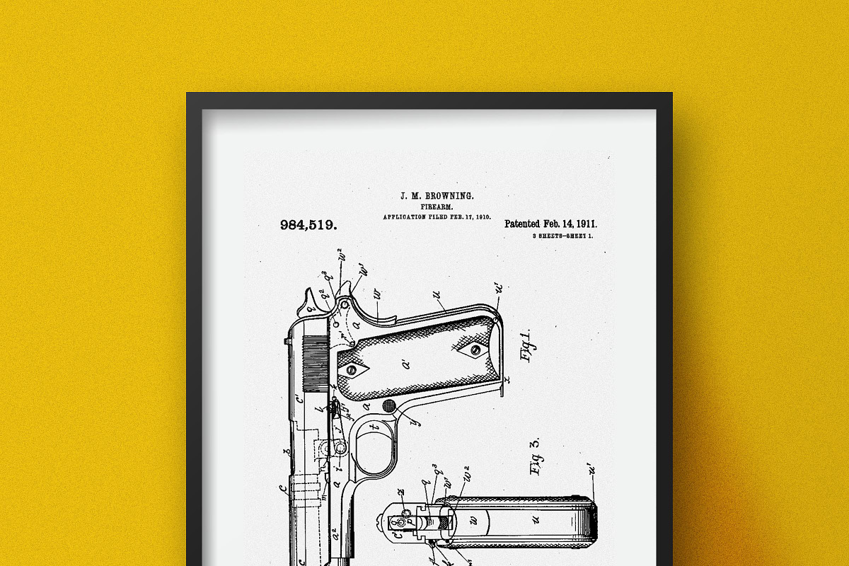 Firearm Patent, an Illustration by Nordic Designs (Photo 2 of 3)