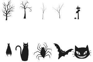 Halloween Elements Set 4