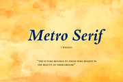 MetroSerif-07-24, a Serif Font by canve (Thumbnail 1 of 3)