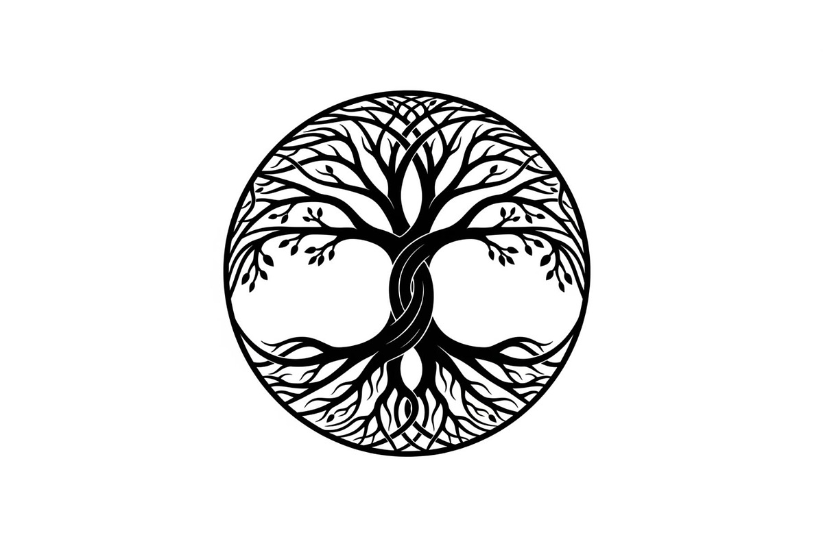 Tree of Life Circle SVG Bundle, an Illustration by Gfx_Store (Photo 15 of 50)