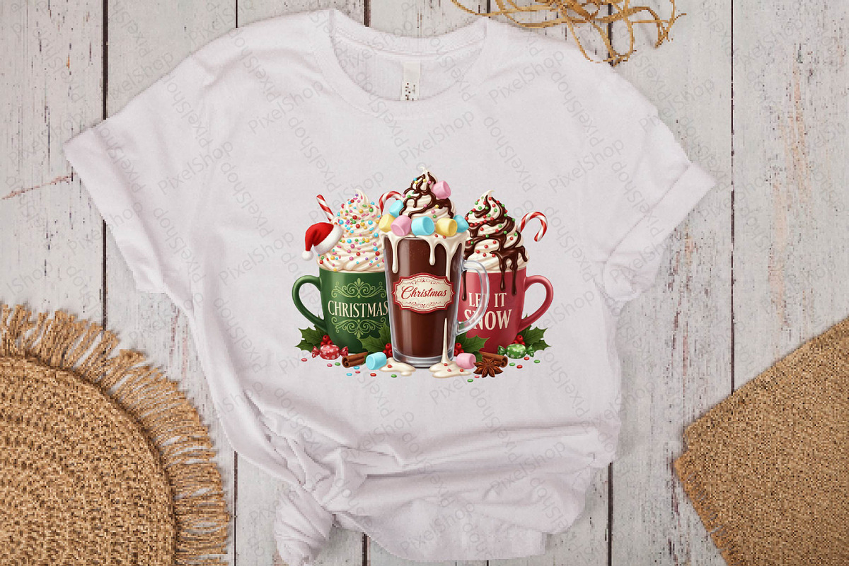 Let It Snow Christmas Coffee Png, an Illustration by DreamPrint404 (Photo 7 of 7)