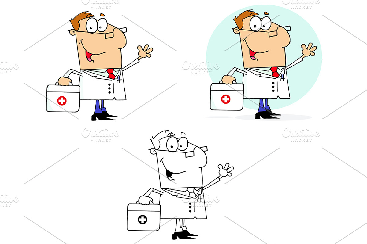Doctor Man Collection, a Healthcare Illustration by HitToon