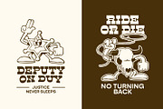 Hand Drawn Western Retro Mascot, an Object Illustration by Ludere Studios (Thumbnail 3 of 5)