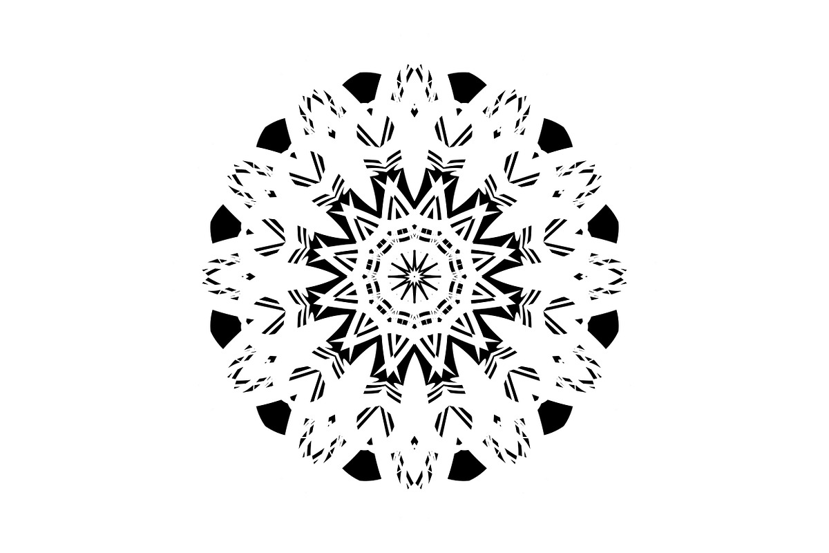 Black White Mandala Illustration Set, a Decorative Illustration by NJ Himel (Photo 57 of 101)