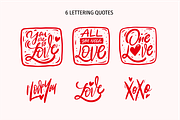 Love Doodles & Valentine Stickers, a Seasonal Illustration by Oktyabr (Thumbnail 2 of 10)