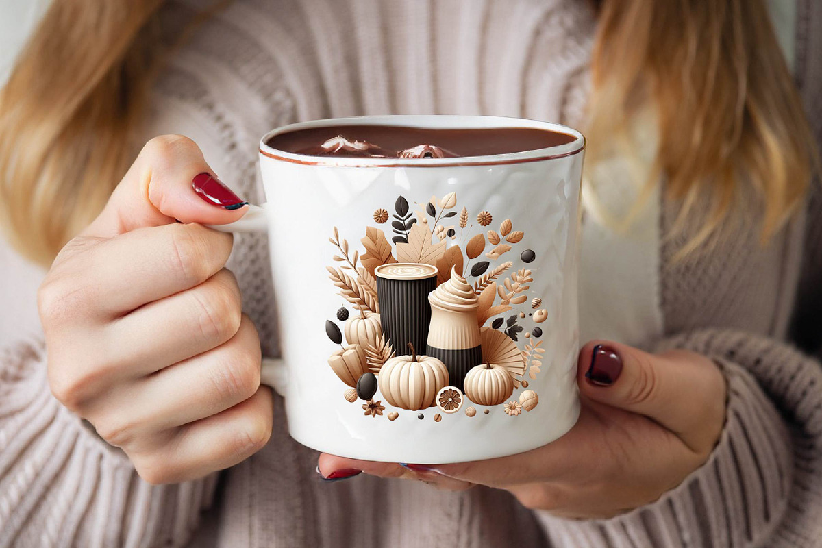 Beige & Black Autumn Clipart, an Illustration by SVGArt (Photo 5 of 8)
