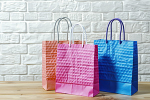 Colorful paper shopping bags, a Beauty & Fashion Photo by AlyaAnd