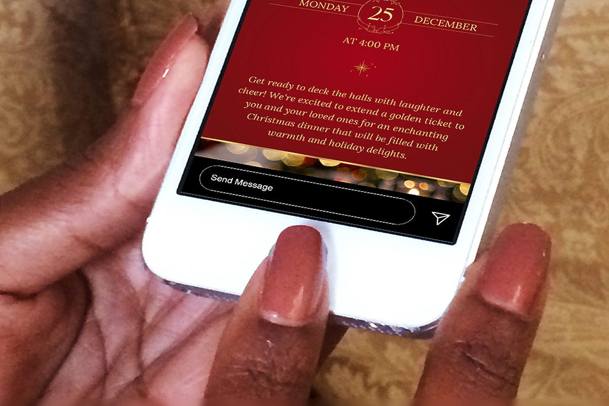 Christmas Dinner Digital Invitation, a Social Media Template by Godserv Designs (Photo 10 of 11)