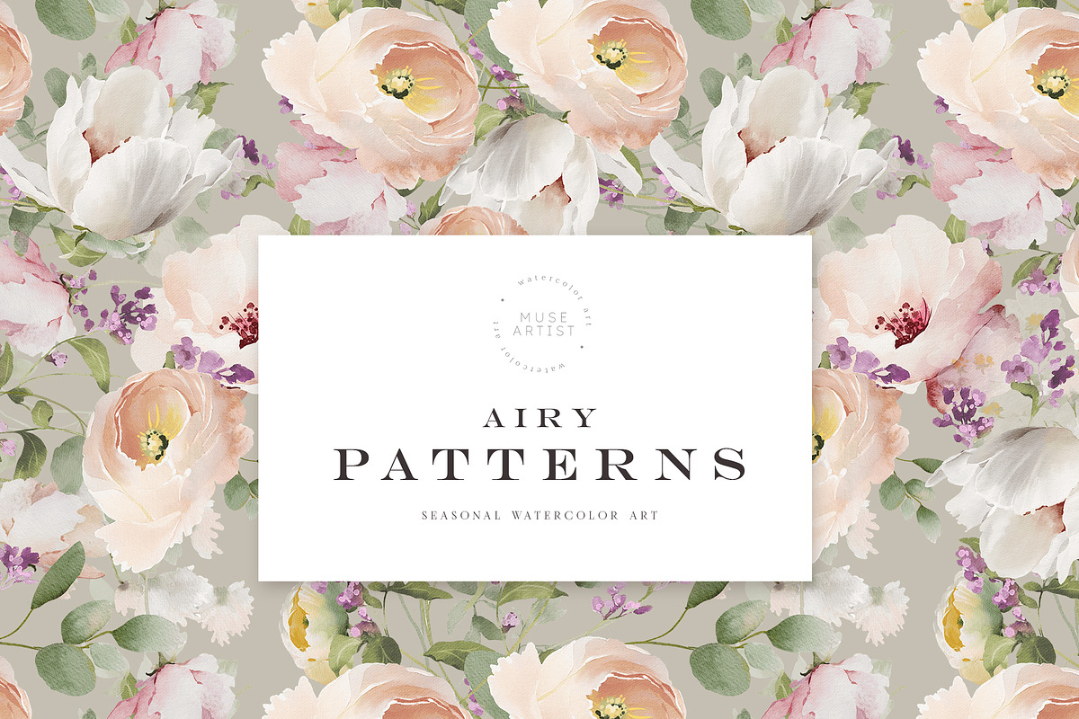 AIRY Watercolor Spring Collection, a Decorative Illustration by Muse Artist (Photo 11 of 18)
